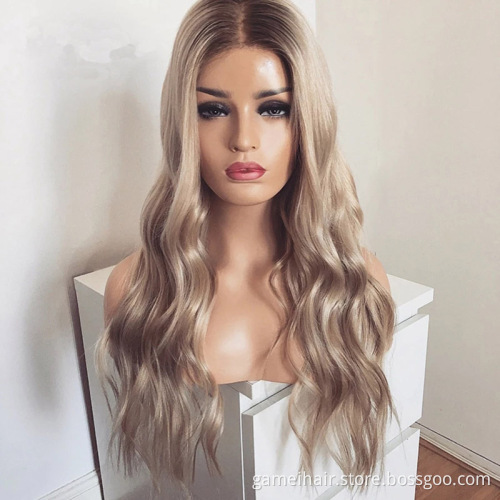curly long blonde half extensions and wholesale orange dark blonde headband highlighted henan human hair wigs 2021